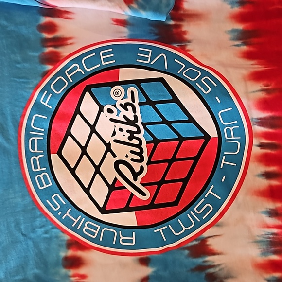 Rubik's Cube men's t-shirt tie dye size Large - Picture 5 of 6